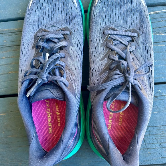 Hoka Navy and Aqua Athletic Shoes - Picture 3 of 7